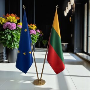 drapeau Lituanie et UE