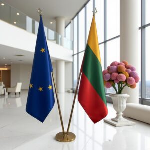 drapeau Lituanie et UE