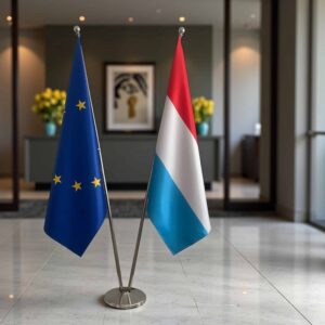 drapeau Luxembourg et UE
