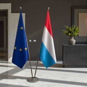 drapeau Luxembourg et UE
