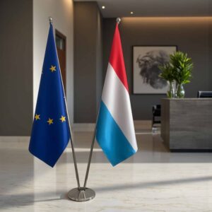 drapeau Luxembourg et UE