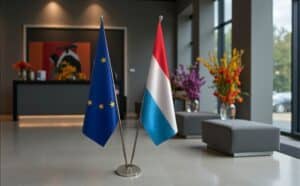 drapeau Luxembourg et UE