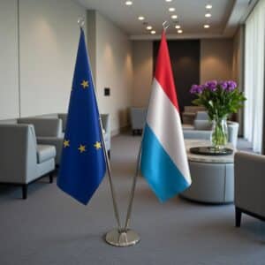 drapeau Luxembourg et UE