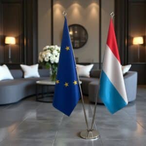 drapeau Luxembourg et UE
