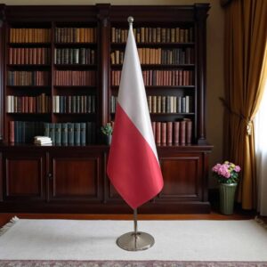 drapeau Pologne sur pied