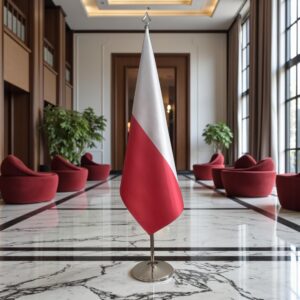 drapeau Pologne sur pied