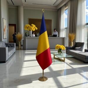 drapeau Roumanie pour bureau