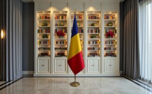 drapeau Roumanie pour bureau