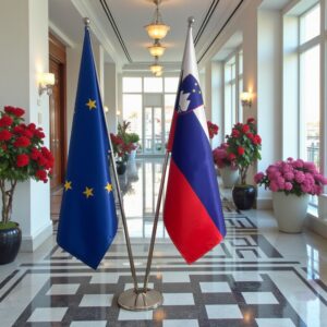 drapeau Slovenie et UE