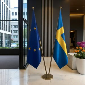 drapeau Suède sur hampe