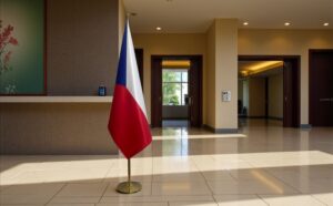 drapeau Tchequie pour bureau