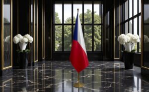 drapeau Tchequie et UE