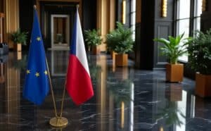 drapeau Tchequie pour bureau