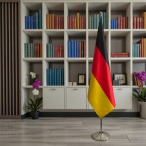 drapeau allemand avec socle