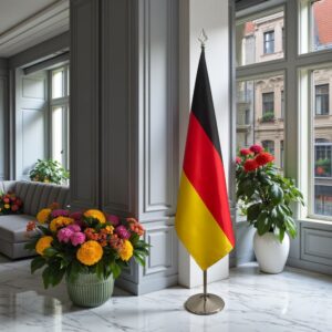 drapeau allemand avec socle