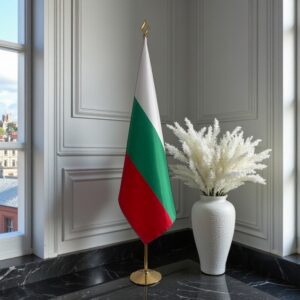 drapeau bulgarie avec mât