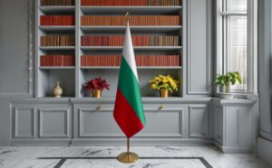 drapeau bulgarie avec mât