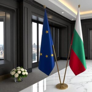 drapeau bulgarie avec mât