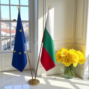drapeau bulgarie avec mât