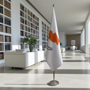 drapeau Chypre sur pied
