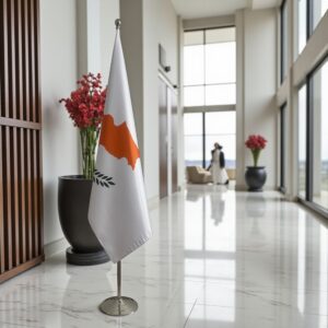 drapeau Chypre sur pied