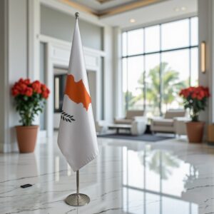 drapeau Chypre sur pied