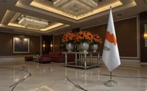 drapeau Chypre sur hampe