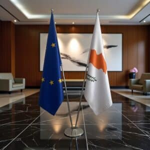 drapeau Chypre et UE