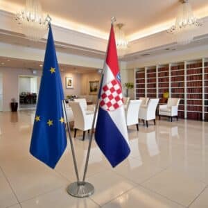 drapeau Croatie et UE