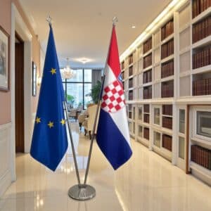 drapeau Croatie et UE