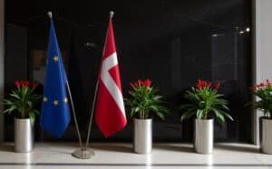 drapeau Danemark et UE