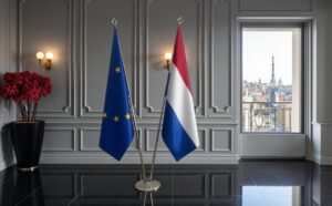 drapeau Pays-Bas et UE