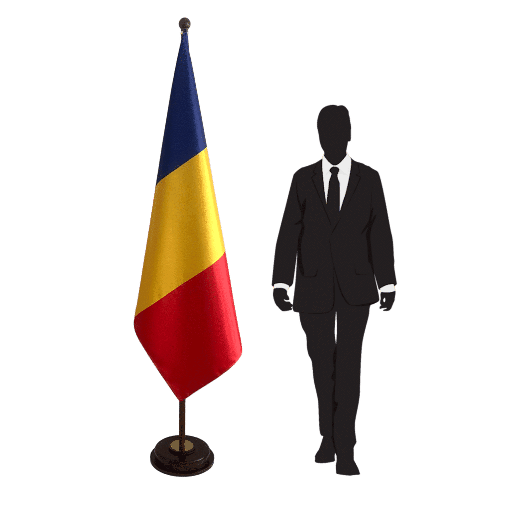 Romania flag base