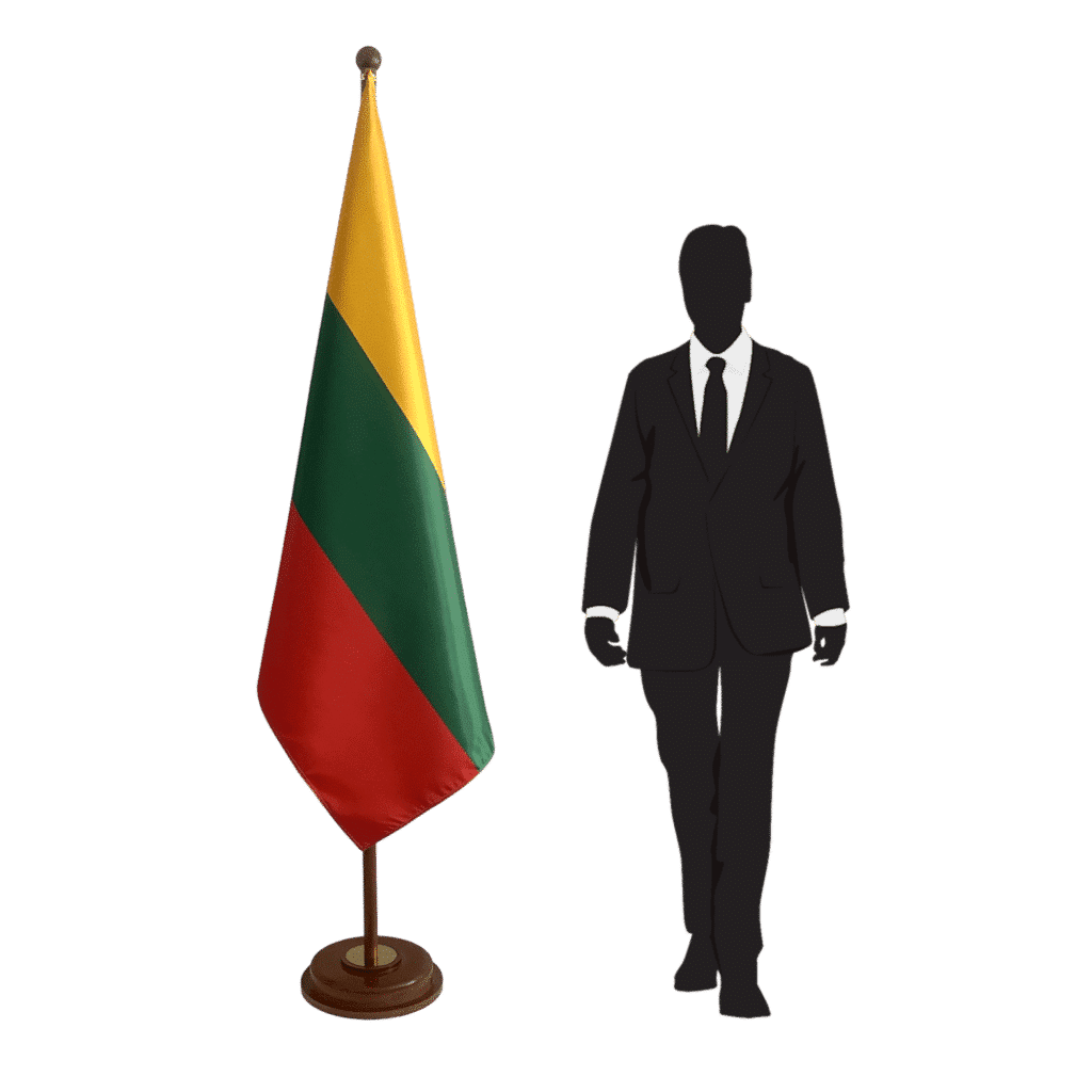 Lithuanian flag stand