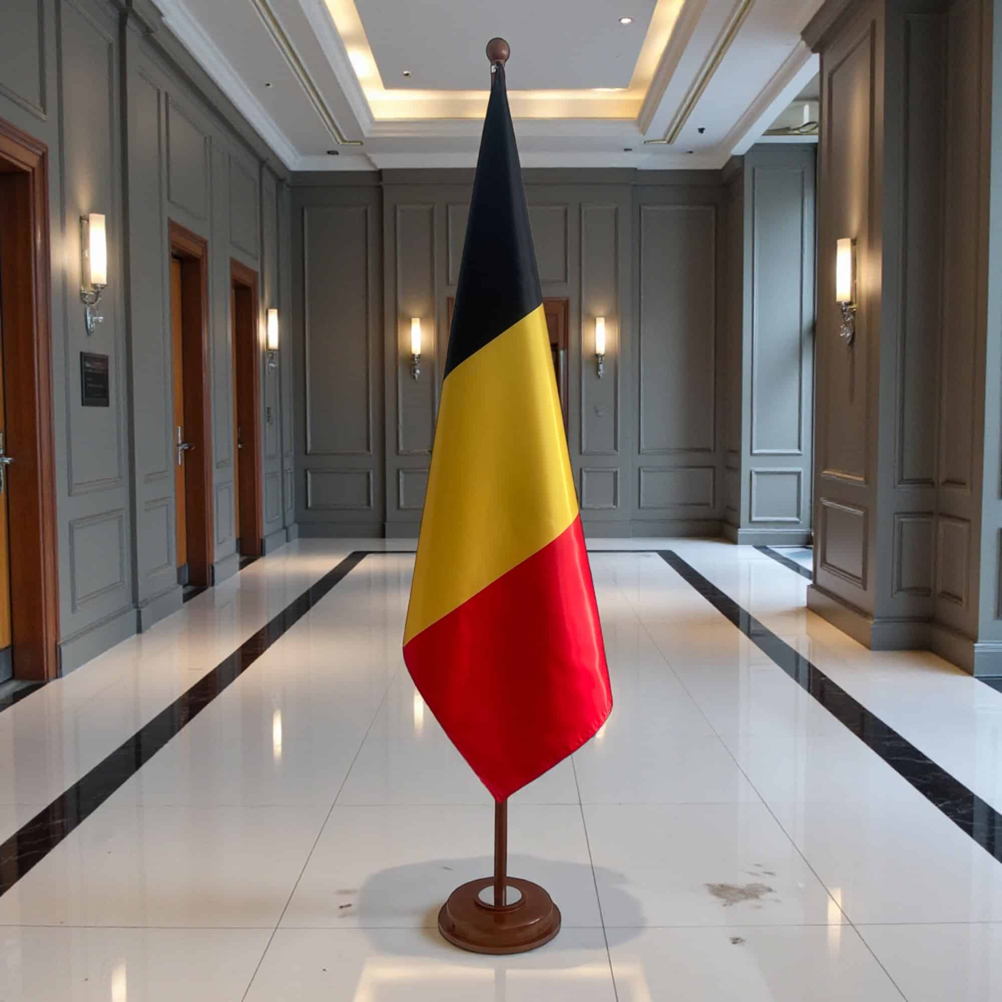 socle drapeau belgique