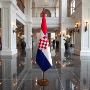 socle drapeau Croatie