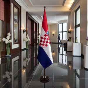 socle drapeau croatie