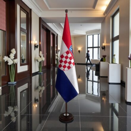 socle drapeau croatie