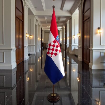 socle drapeau croatie