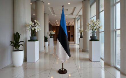 socle drapeau estonie