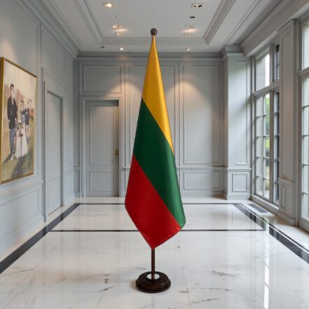 socle drapeau lituanie