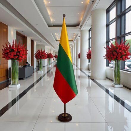 socle drapeau lituanie