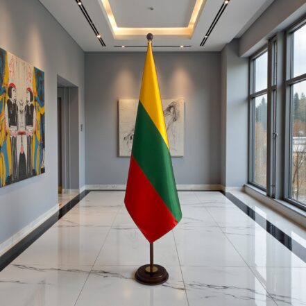 socle drapeau lituanie