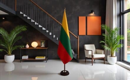 socle drapeau lituanie