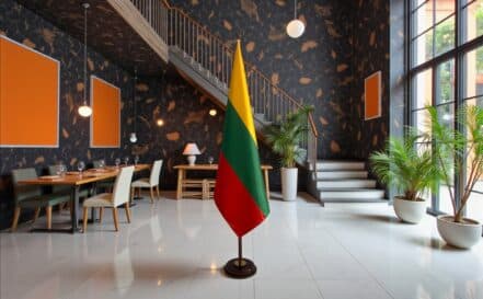 socle drapeau lituanie