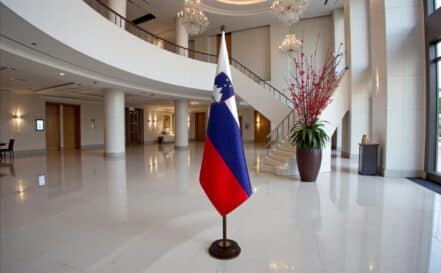 socle drapeau slovenie