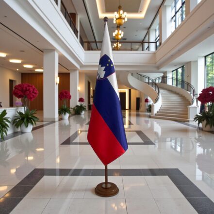 socle drapeau slovenie